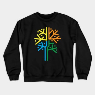 Abstract Four Season Tree Crewneck Sweatshirt